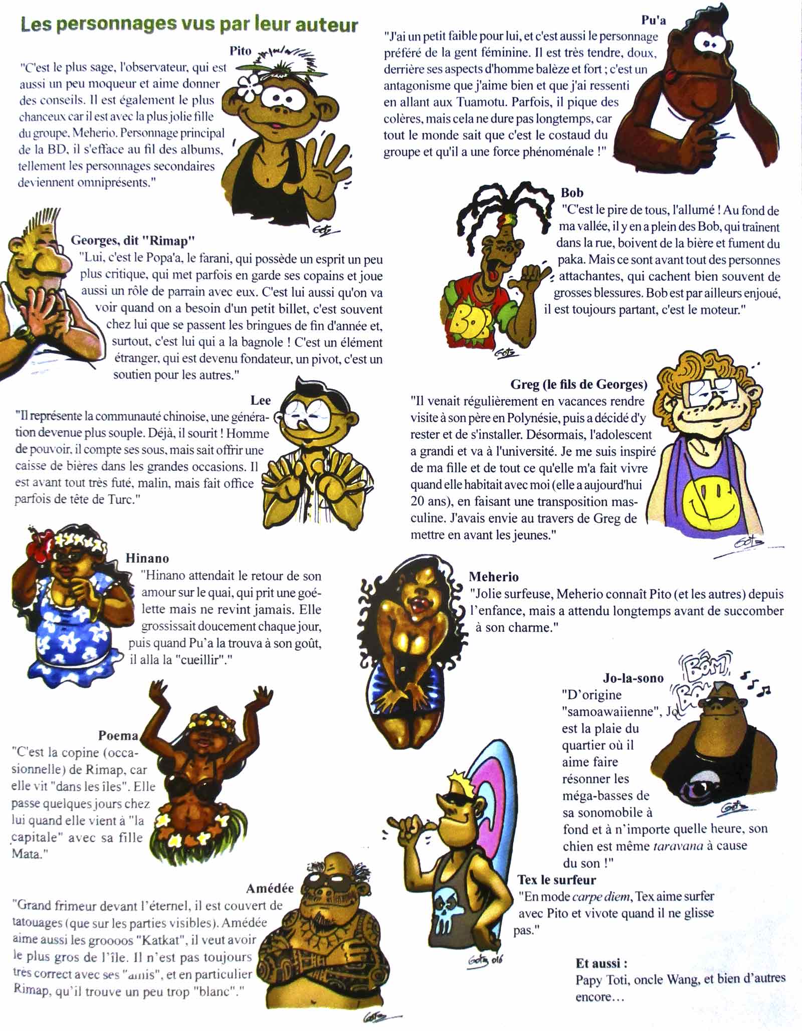 PMthtpacific2016 les personnages