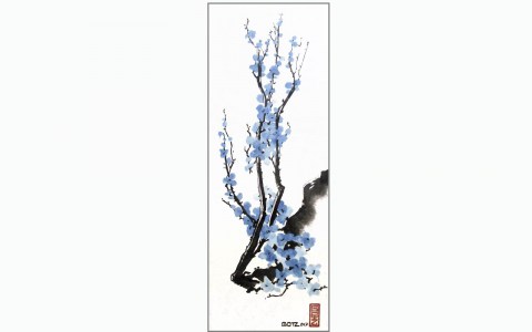 BF22-55x20-bleues-sur-papier-de-soie