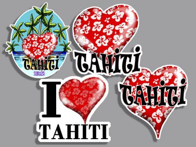 StickersLOveTahitiX4
